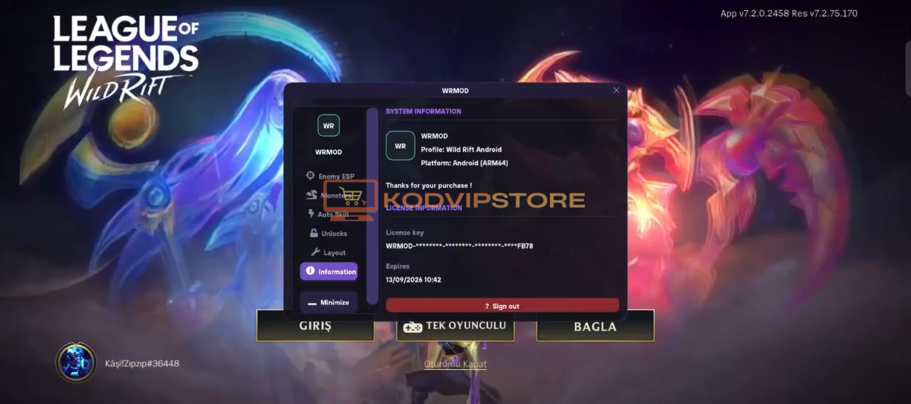 Wild Rift Hilesi Satın Alma - KodVipStore